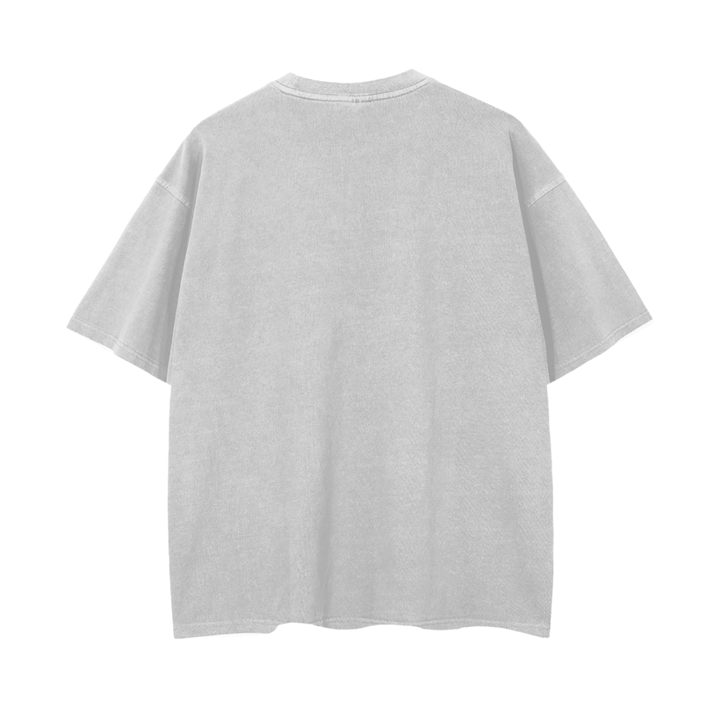 Not Yet Finished Vintage Wash Drop Shoulder T-Shirt - 250 GSM